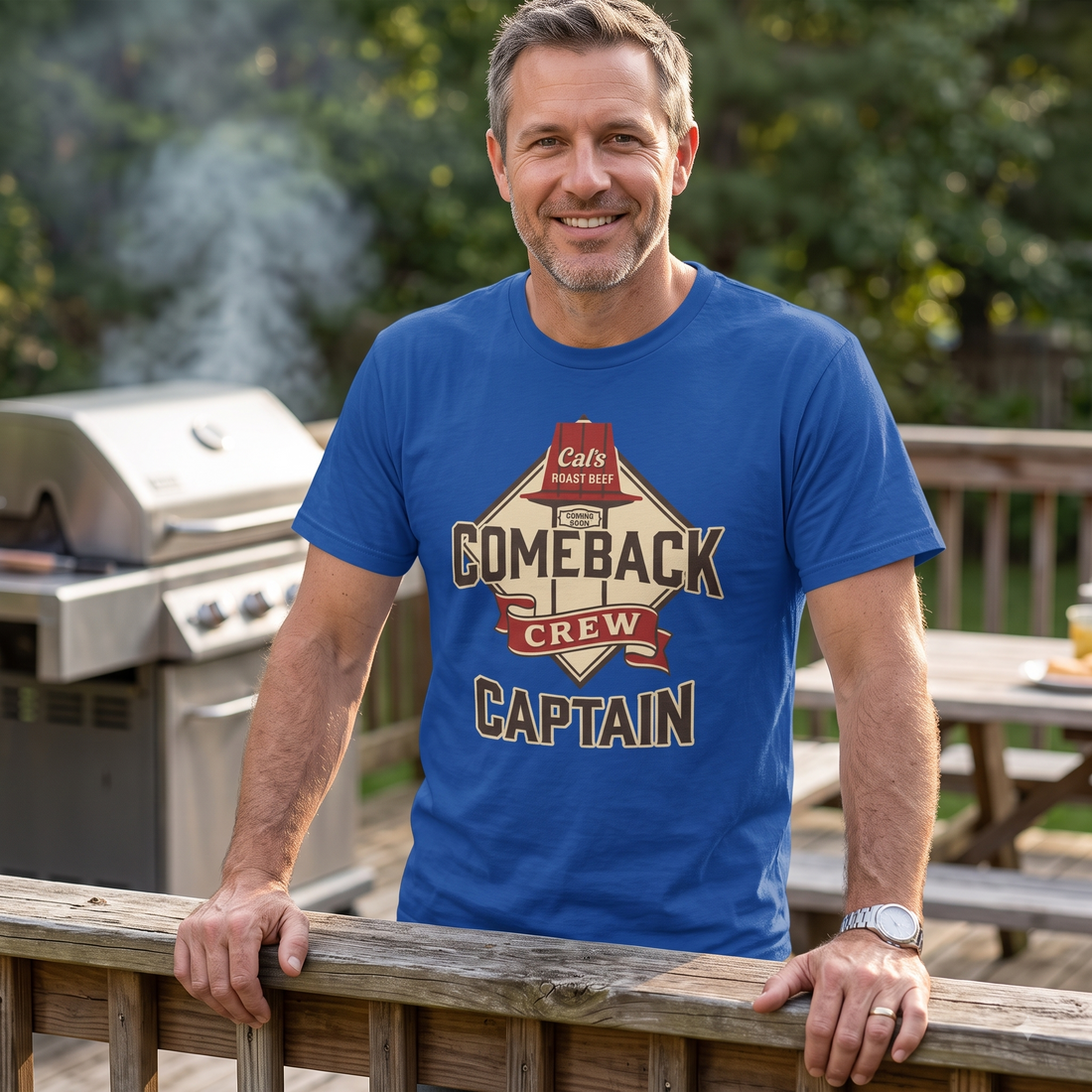 Comeback Crew Captain T-Shirt - Design 3